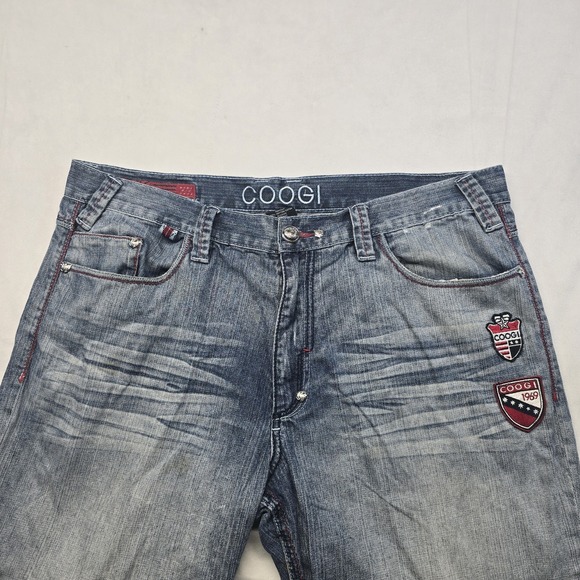 Vintage Coogie Jeans Men 38x34 Embroidered Y2k Skater Hip Hop - Picture 3 of 12